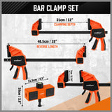 HORUSDY SKU 88028 - Clamp and spreader dimensions