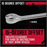 SEDY 4-Piece SAE Tubing Wrench Set - Featuring Durable CR-V Steel Construction and Ergonomic Handle for Easy Access