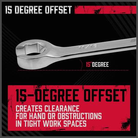 SEDY 4-Piece SAE Tubing Wrench Set - Featuring Durable CR-V Steel Construction and Ergonomic Handle for Easy Access
