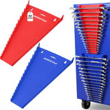 SEDY 2PC Magnetic Wrench Organizer 32-Slot SAE Metric Holder