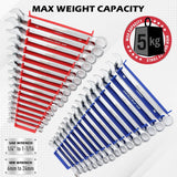 SEDY 2PC Magnetic Wrench Organizer 32-Slot SAE Metric Holder