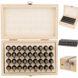 HORUSDY 36-Piece Number and Letter Stamp Set 5/16 (8mm) (A-Z) Punch Perfect for Imprinting metal stamping kit, Plastic, Wood, Leather