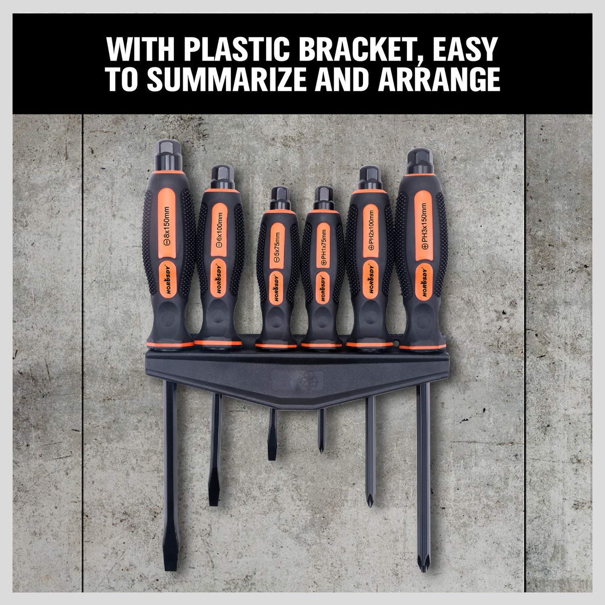 HORUSDY SKU T94243 - Screwdriver storage rack