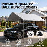 30 Pack 4-Inch Bungee Balls, Black Heavy Duty Heavyweight Bungee Cords with Balls, Weather Resistant Tie Down Strap 4mm Thickness for Camping, Tents, Cargo, Holding Wire and Hoses | Amazon US image 7
