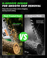 15-Inch Reciprocating Saw Blades, 5-Pack 6TPI Arc Edge for Pruning