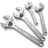 HORUSDY 4-Piece Adjustable Wrench Set, CR-V Steel, Adjustable Wrenches Set(6-inch, 8-inch, 10-inch, 12-inch)