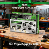 7 Piece Premium Auto Body Repair Kit,  Auto Body Repair Tools with Carbon Steel Hammer Heads