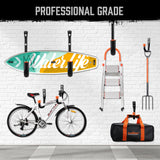 HORUSDY 10-Pack Garage Hooks, Utility Hook, 9" & 6” Garage Heavy Duty Wall Hook for Bikes, Kayak and Hanging Ladders