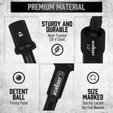 Impact Drill Socket Adapter Set and Universal Joints Socket Set 9-Piece 1/4" 3/8" and 1/2" Driver Socket Adapter, Power Drill