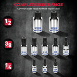 13-Piece XZN Triple Square Spline Bit Socket Set, M4-M18, Premium S2 Steel
