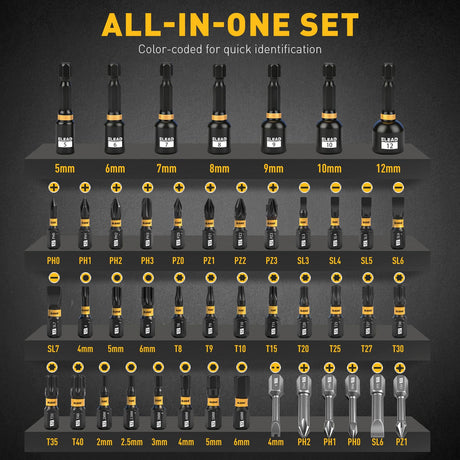 46 in 1 Magnetic Ratchet Screwdriver Set, Multi-Bit Screwdriver Kit, Nut Driver Set, Detachable Ratchet Handle with Storage Case, Repair Tool Kit for Furniture, Computer, Bicycle