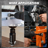 22-Piece Magnetic Nut Driver Set, Metric & SAE (5-13mm & 3/16"-1/2"), 1/4" Hex Shank Impact Bit Set, Wing Nut Driver Bits, Magnetic Aluminum Storage Rail