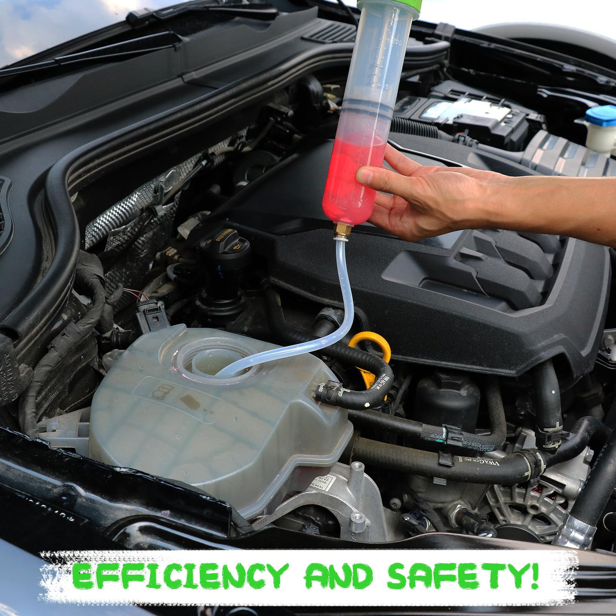 SWANLAKE 200cc Fluid Extractor, Extraction&Fill Pump,Fluid Syringe Pump Manual Suction Vacuum Fuel Car Transfer