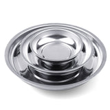 HORUSDY Magnetic Tray | 3-Piece | Round Magnetic Parts Tray | 3 Inch 4 Inch 6 Inch Magnetic Tray for Mechanic's | Stainless Steel