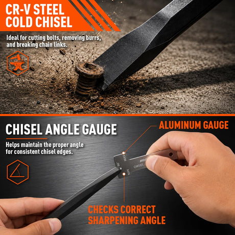 HORUSDY Punch and Chisel Set