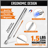 HORUSDY 4-PIECE Telescoping Magnetic Pickup Tools Set - Extendable Magnetic Pick Up Tools，Flexible Bendable Spring Magnet Stick