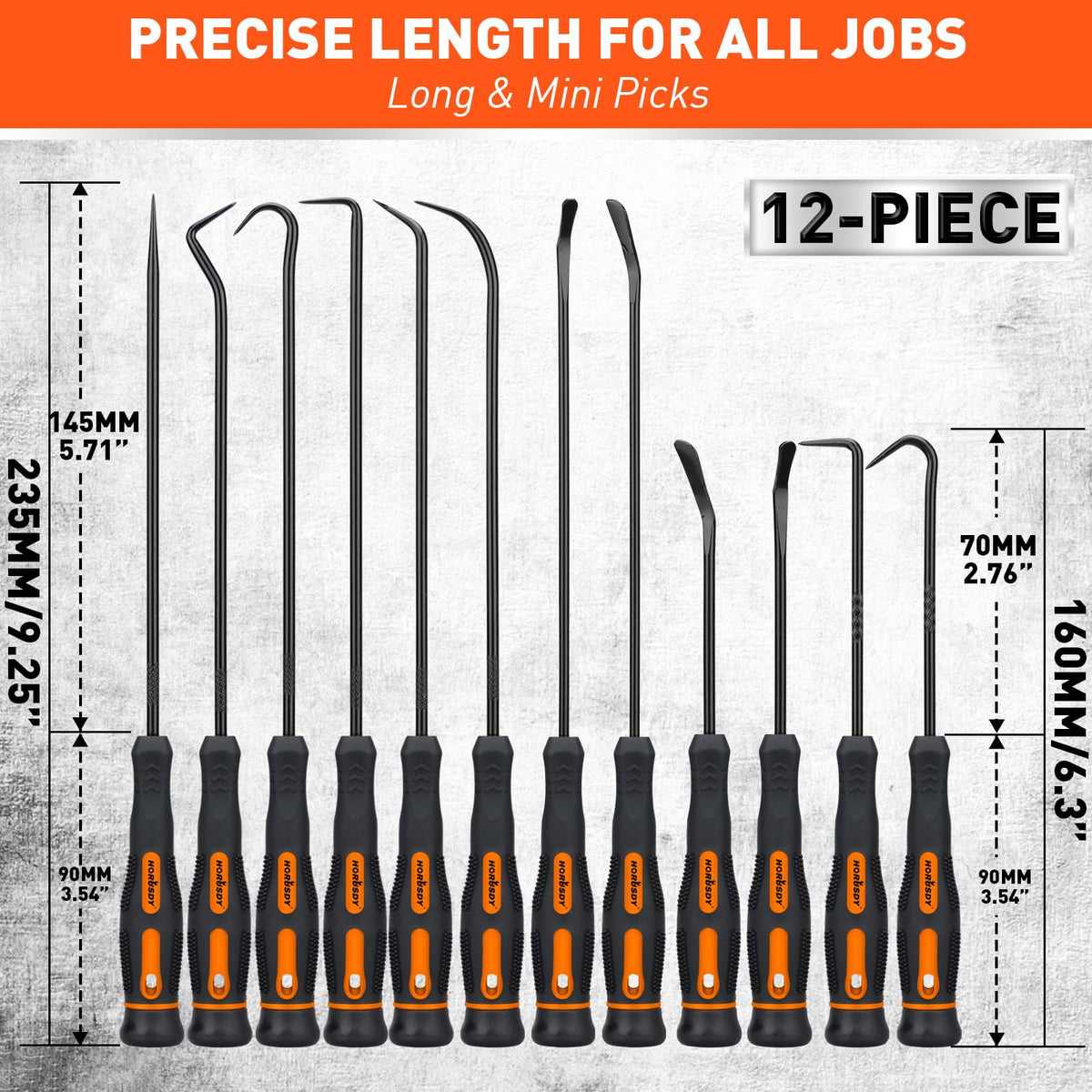 HORUSDY Precision Hook and Pick Set
