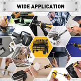 HORUSDY 140-Piece Magnetic Screwdriver Set with Plastic Racking, Includes SAE & Metric Hex Keys, Precision Screwdriver and Magnetizer Demagnetizer DIY Tools for Men Tools Gift