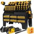 HORUSDY 140-Piece Magnetic Screwdriver Set with Plastic Racking, Includes SAE & Metric Hex Keys, Precision Screwdriver and Magnetizer Demagnetizer DIY Tools for Men Tools Gift