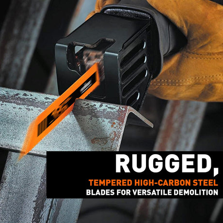HORUSDY 10-Piece Reciprocating Saw Blades Set - Professional Sawzall Blades for Wood, Metal, Drywall & Plastic - High Carbon Steel Pruning Saw Blades - Compatible with DeWalt, Milwaukee & More