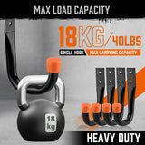 HORUSDY 10-Pack Garage Hooks, Utility Hook, 9" & 6” Garage Heavy Duty Wall Hook for Bikes, Kayak and Hanging Ladders