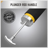 18-inch Pistol Grip Grease Gun, Flexible Hose, and Extension Kit - Heavy Duty Grease Gun for Automotive and Industrial Use