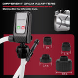 SEDY battery-powered fuel transfer pump with auto-stop sensor, multiple power supplies, adapters, and 3.2 GPM flow for gasoline, oil, water