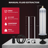 SEDY 500ml Manual Oil Fluid Extractor Syringe with Precision Scale and Leakproof Tubes