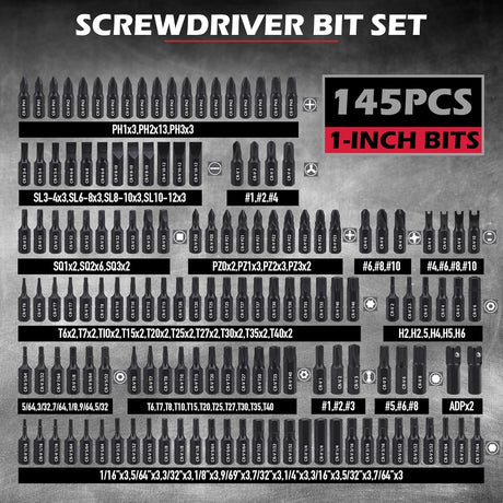 SEDY 232-Piece Ultimate Screwdriver Bit Set with magnetic bit holders, precision machining, and corrosion-resistant Cr-V steel, ideal for professionals and DIY enthusiasts.
