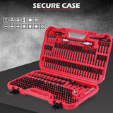 SEDY 232-Piece Ultimate Screwdriver Bit Set with magnetic bit holders, precision machining, and corrosion-resistant Cr-V steel, ideal for professionals and DIY enthusiasts.