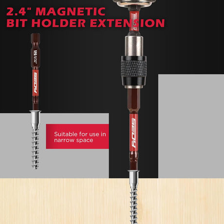 SEDY 21-piece SAE and Metric hex bit set with magnetic bit holder and S2 alloy steel construction for impact drivers and power tools