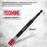 SEDY 6-inch magnetic bit holder extension with quick release, CR-V steel construction, and 1/4 inch hex shank for electric screwdrivers and drills
