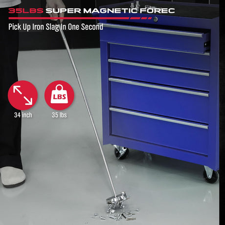Telescoping Magnetic Pickup Tool with Strong Magnet and Extendable Length, Ideal for Pickup of Small Metal Objects
