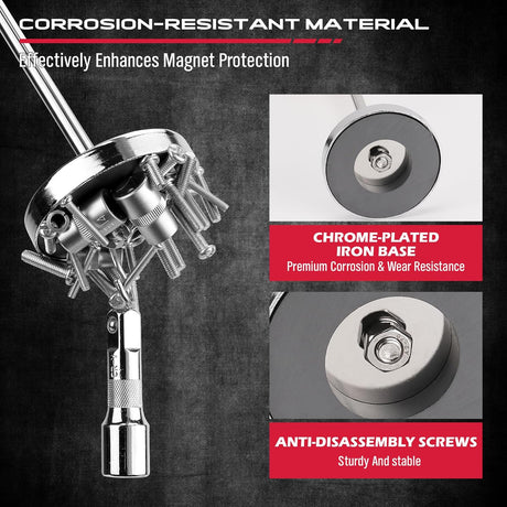 Telescoping Magnetic Pickup Tool with Strong Magnet and Extendable Length, Ideal for Pickup of Small Metal Objects
