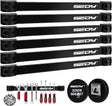 SEDY 7-piece 12-inch magnetic tool holder strip set for garage, kitchen, and workshop wall organization with strong magnets and mounting screws