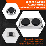 HORUSDY magnetic parts tray set with strong neodymium magnets for tool storage and hardware organization