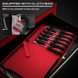 SEDY 11-Piece Heavy Duty Hook and Pick Set - Car Repair Tools with Non-Slip Handles and Storage Bag