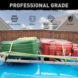 HORUSDY 48-inch heavy-duty green bungee cords with spring lock hooks, 9mm thick, for securing cargo, luggage, rooftop storage, and outdoor use