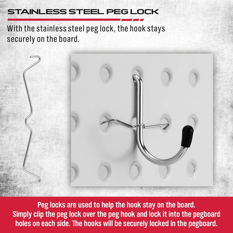 SEDY 121-Piece Pegboard Hooks Assortment, Includes Bins, 16 Different Hook Types, Easy Installation for Garage and Workshop Use