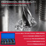 SAE thread repair kit with 131 pieces including screw taps, drill bits, coil inserts, installation tools, and T-handles, ideal for restoring damaged threads in steel and aluminum.