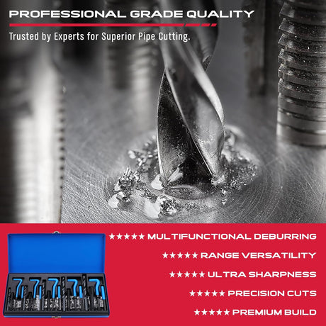 SAE thread repair kit with 131 pieces including screw taps, drill bits, coil inserts, installation tools, and T-handles, ideal for restoring damaged threads in steel and aluminum.