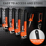 HORUSDY 10-inch heavy duty adjustable pipe wrench with 1.5-inch jaw capacity, cast iron body, and non-slip handle for plumbing and mechanical use
