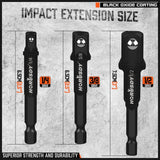 HORUSDY 7-Piece Socket Adapter and Reducer Set with Impact Coating for Power Tools
