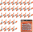 HORUSDY 32-pack 2-inch metal spring clamp set with PVC coated tips, heavy duty clips for woodworking and crafts