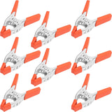HORUSDY 4-inch heavy duty metal spring clamp set with soft PVC pads for carpentry, crafts, and photography
