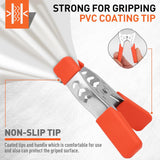 HORUSDY 4-inch heavy duty metal spring clamp set with soft PVC pads for carpentry, crafts, and photography
