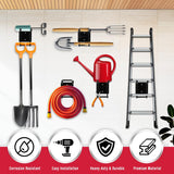 Heavy Duty 4-Piece Garage Storage Hooks, Wall Mount, Non-Slip PVC Coating, Maximum Load Capacity 55LBS/25KG - Set of 4