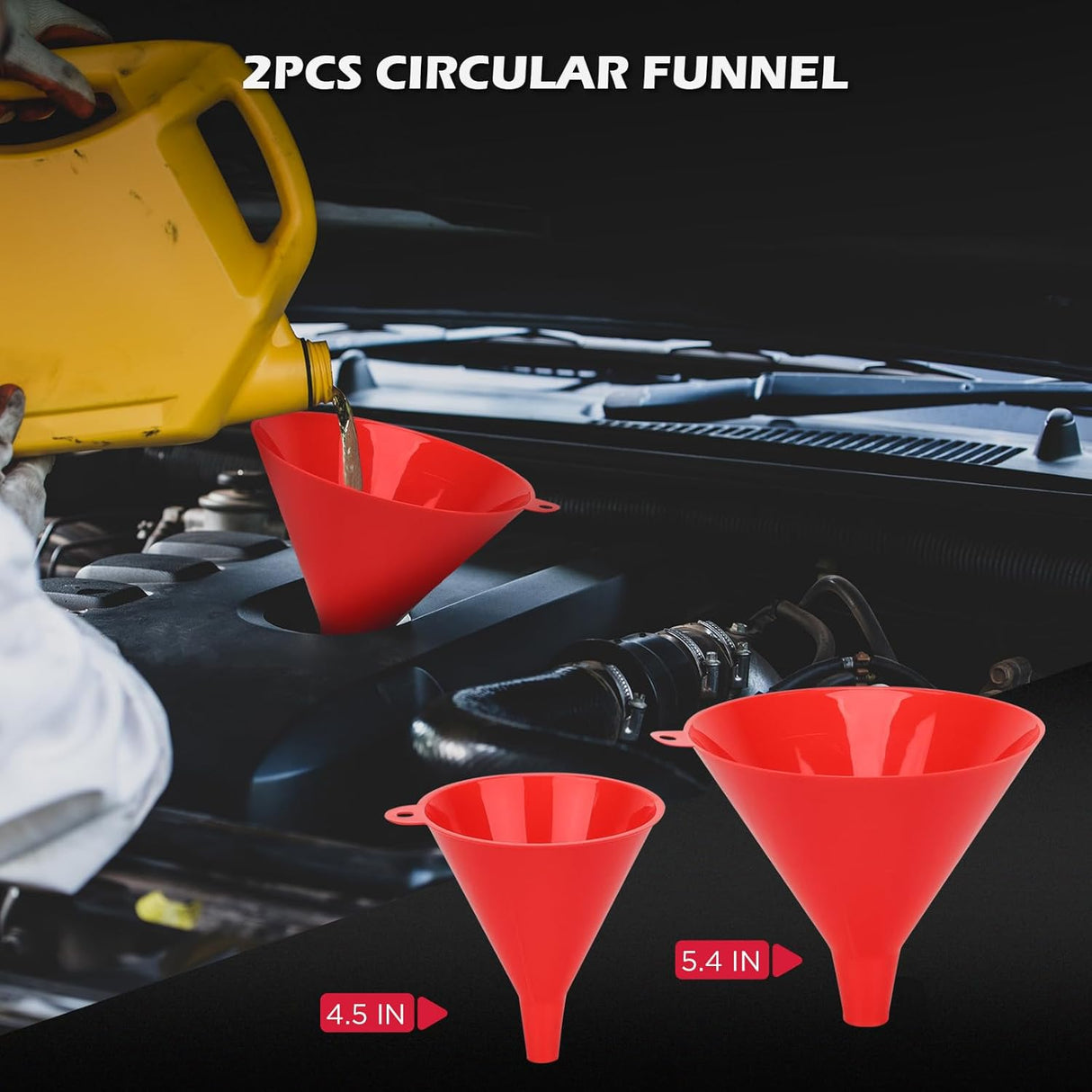 SEDY 22-piece no spill coolant funnel kit with adapters and shut-off valve for clean and precise radiator fluid filling in cars and trucks