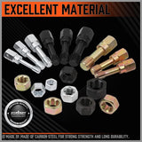 HORUSDY 48-piece rethreading tool set with SAE and metric taps, dies, thread files, and storage case