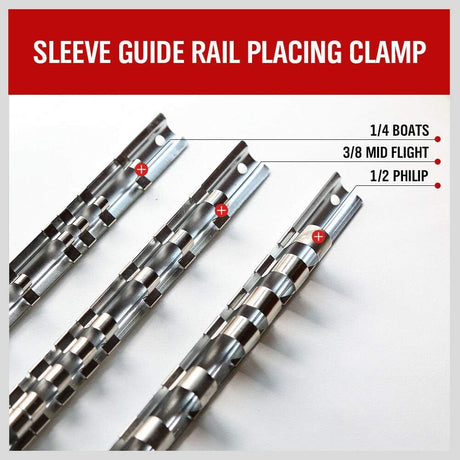 Stainless Steel Socket Organizer Rail with 14 Slots for Easy Storage – Rust-Free and Durable Construction